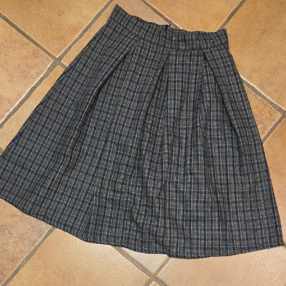 Chicwish Plaid Pleated Skirt Size M